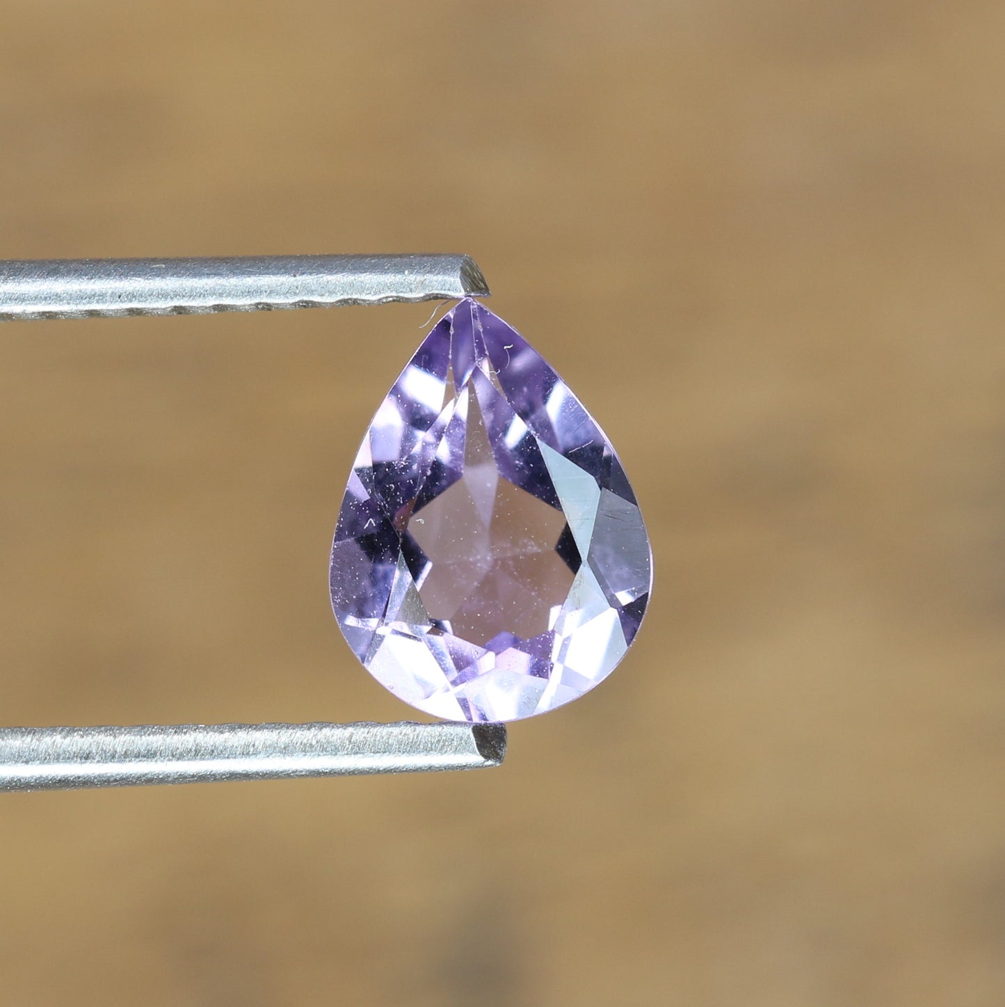 0.90 CT Unique Purple Amethyst Pear Shape Gemstone For Proposal Ring - JayKrishna Diamond