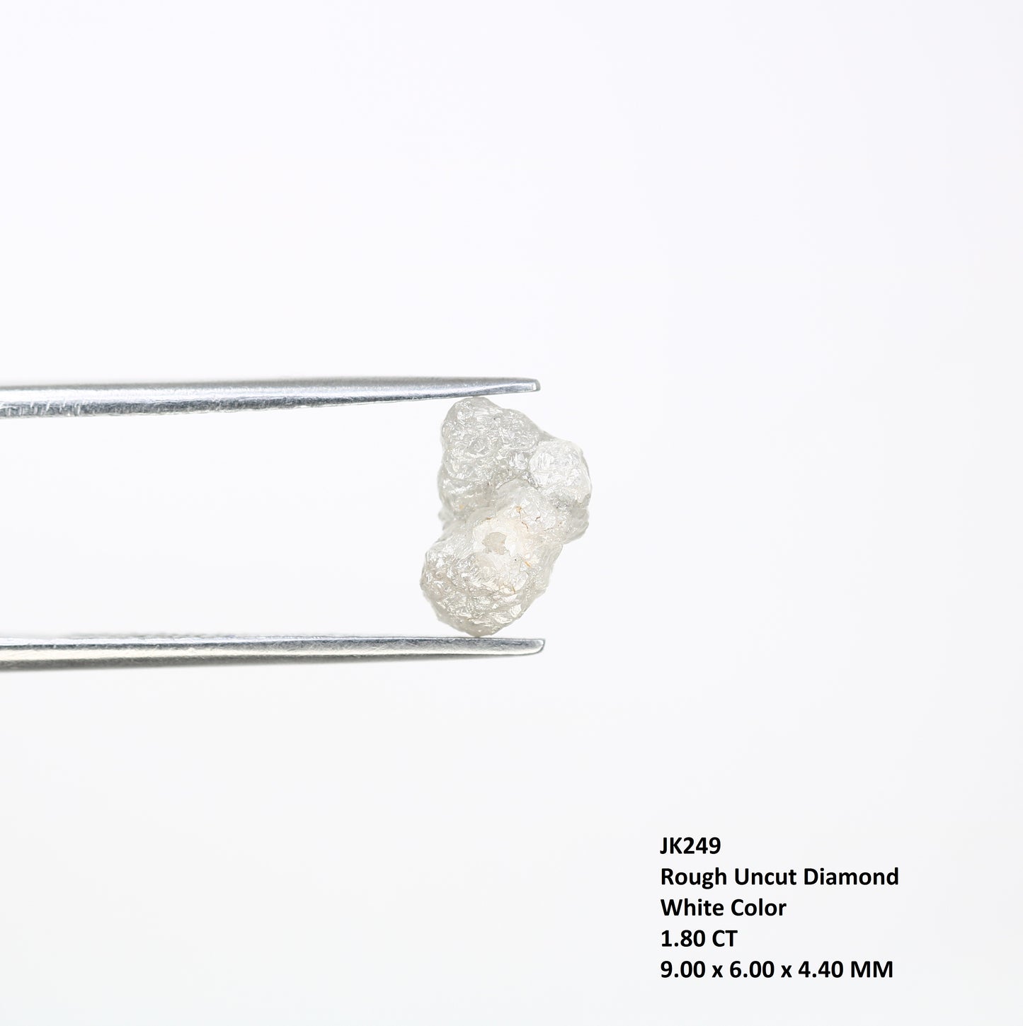 1.80 CT Rough White Color Natural Raw Uncut Irregular Shape Diamond For Wedding Ring - JayKrishna Diamond