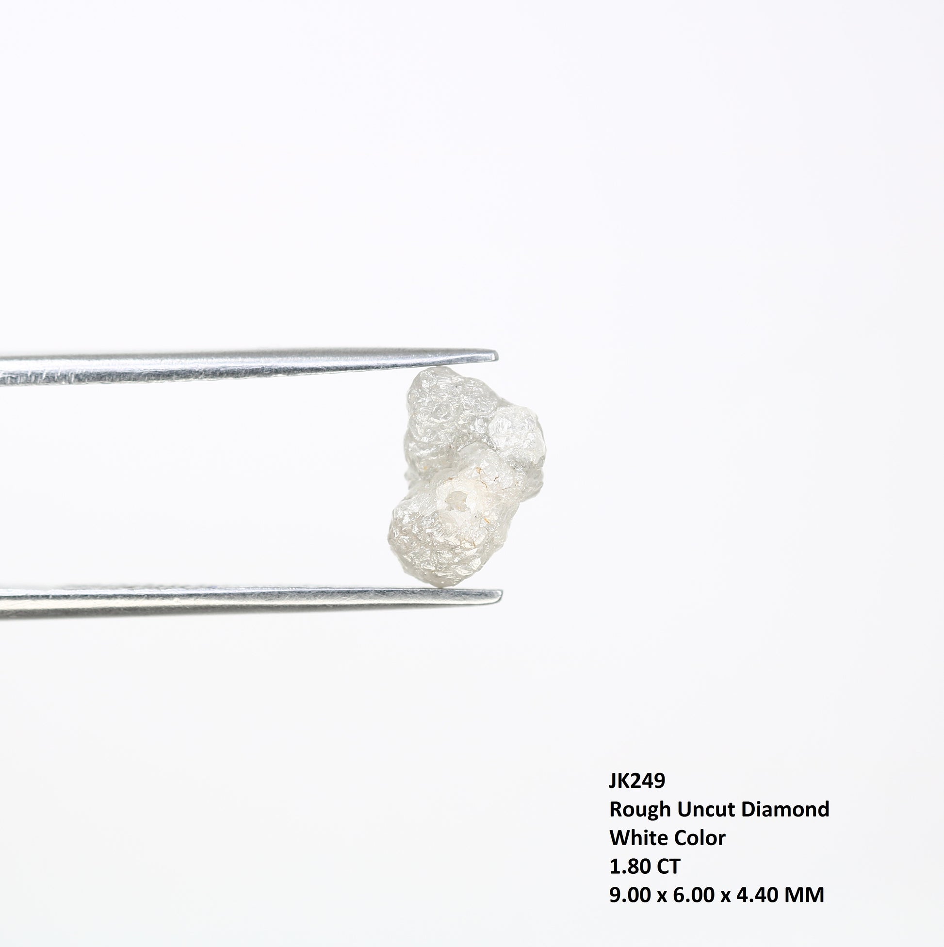 1.80 CT Rough White Color Natural Raw Uncut Irregular Shape Diamond For Wedding Ring - JayKrishna Diamond