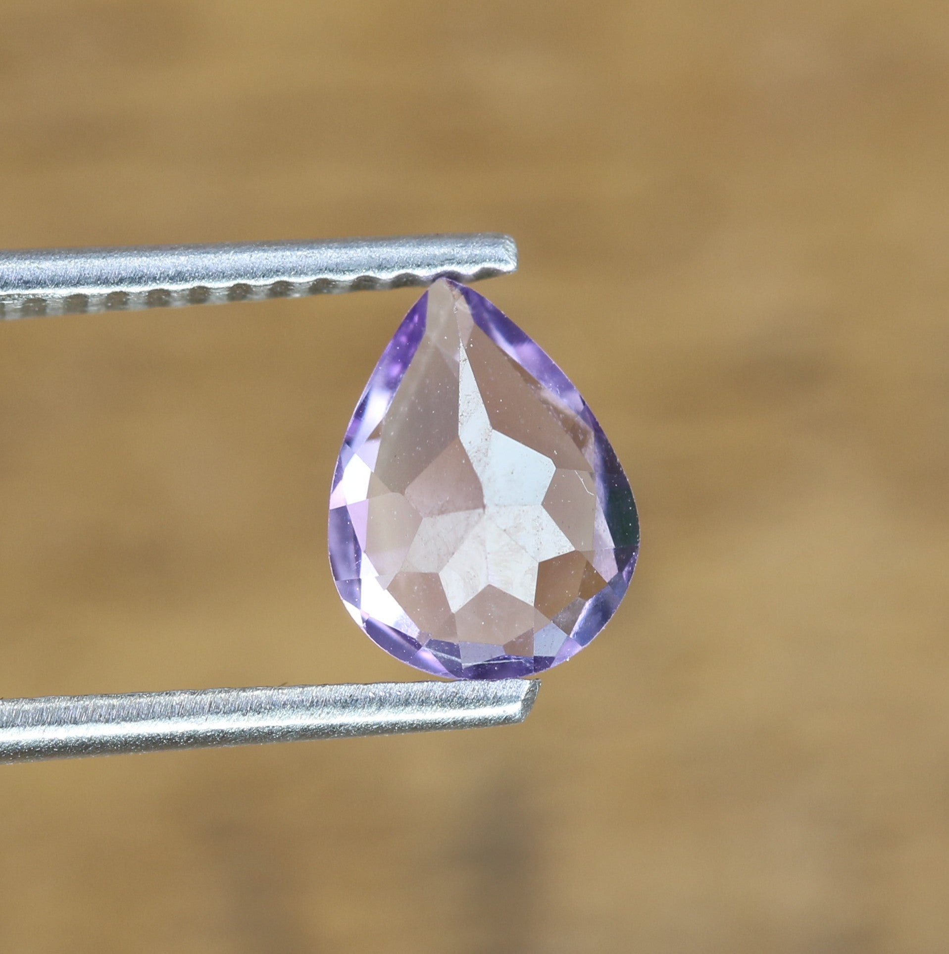 0.90 CT Unique Purple Amethyst Pear Shape Gemstone For Proposal Ring - JayKrishna Diamond