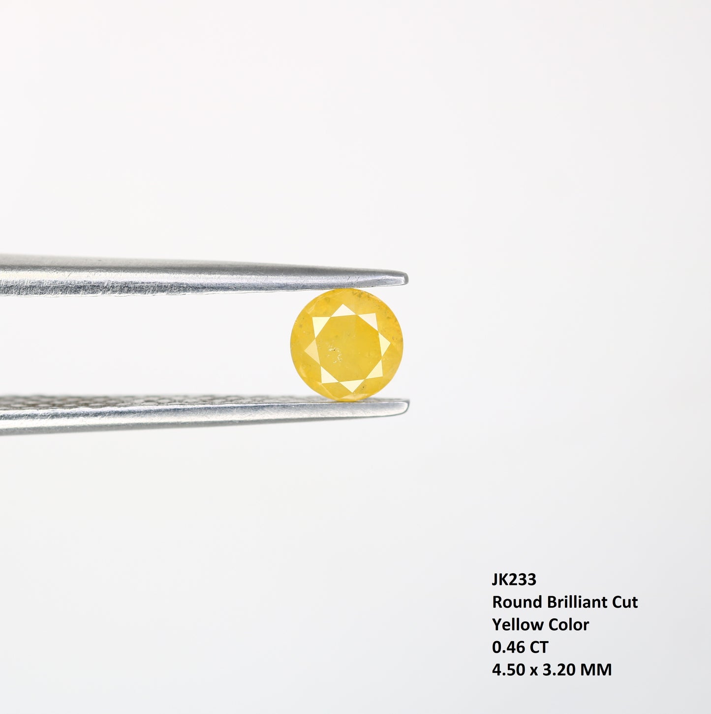 0.46 CT Yellow Loose Brilliant Cut Round Diamond For Engagement Ring - JayKrishna Diamond