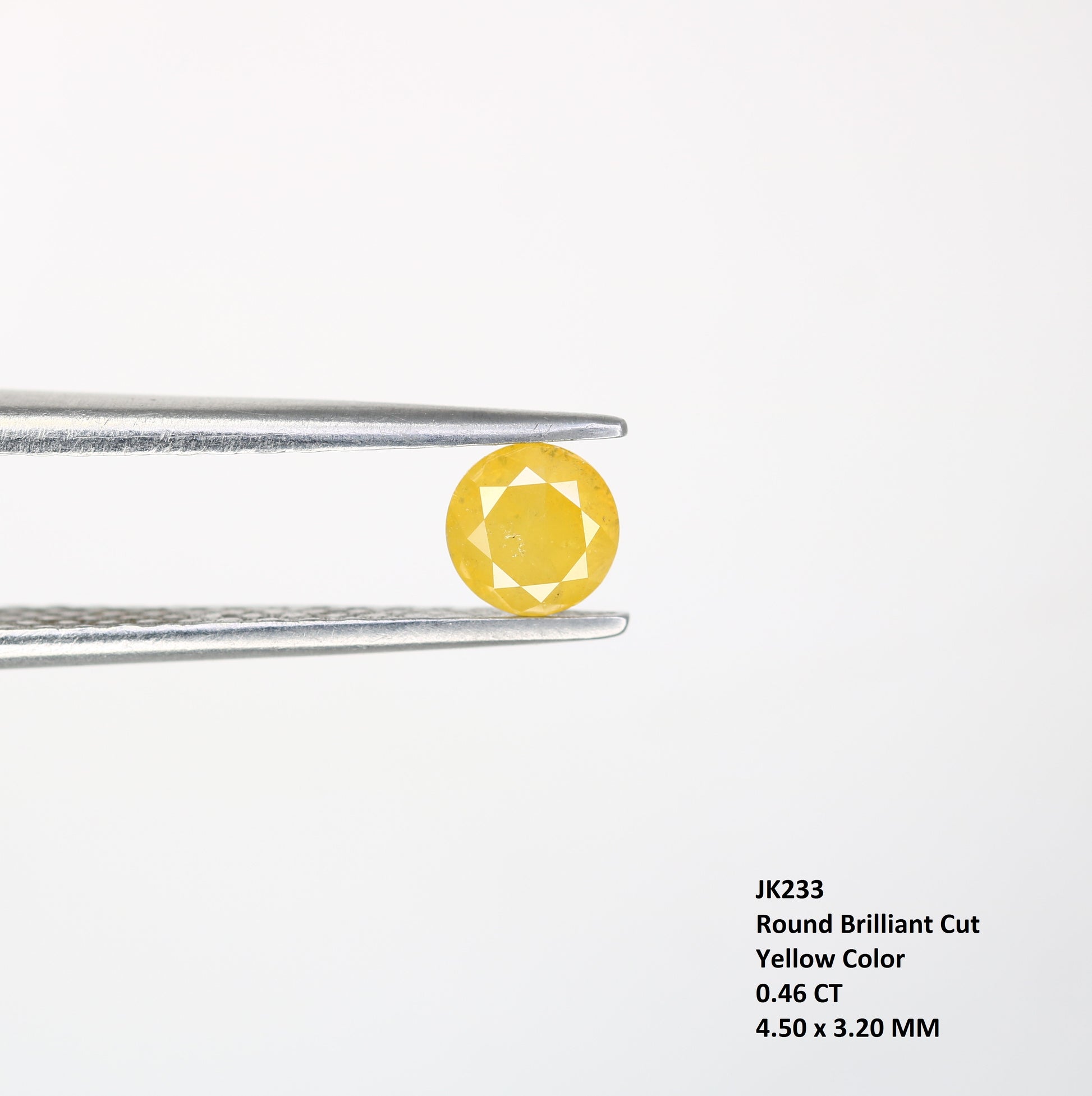 0.46 CT Yellow Loose Brilliant Cut Round Diamond For Engagement Ring - JayKrishna Diamond
