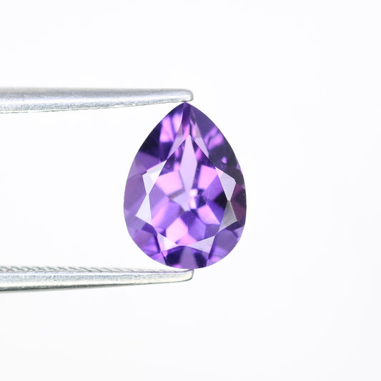 1.17 CT Amethyst Gemstone Pear Shape Purple Gemstone For Engagement Ring - JayKrishna Diamond