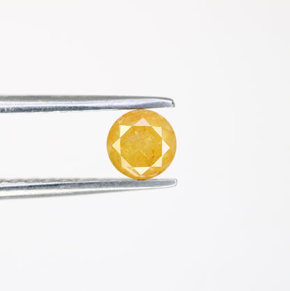 0.50 CT 4.50 x 3.50 MM Yellow Loose Round Brilliant Cut Natural Diamond For Engagement Ring - JayKrishna Diamond