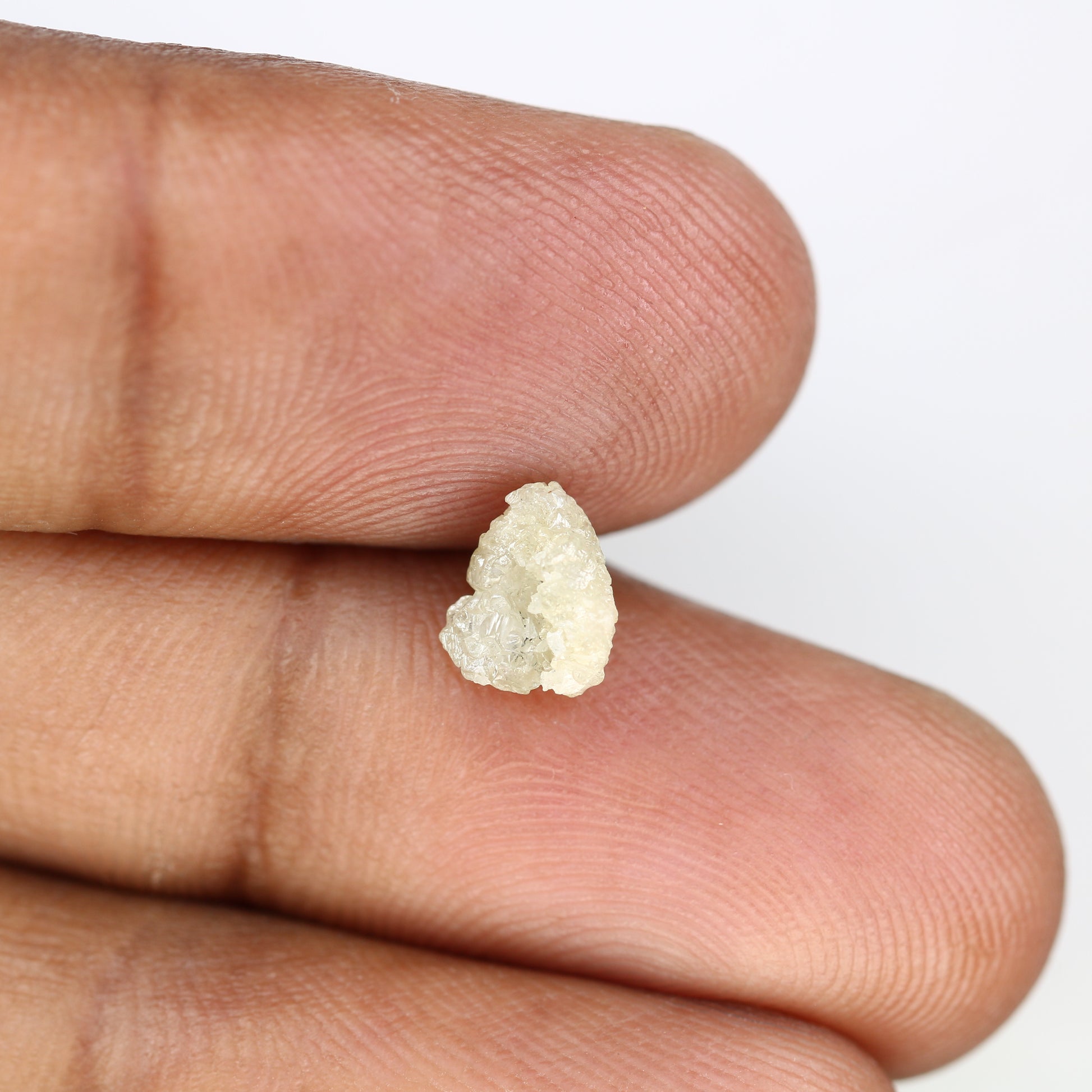 1.38 CT Rough Grey Raw Uncut Irregular Shape Diamond For Engagement Ring - JayKrishna Diamond