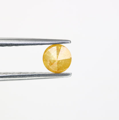 0.50 CT 4.50 x 3.50 MM Yellow Loose Round Brilliant Cut Natural Diamond For Engagement Ring - JayKrishna Diamond