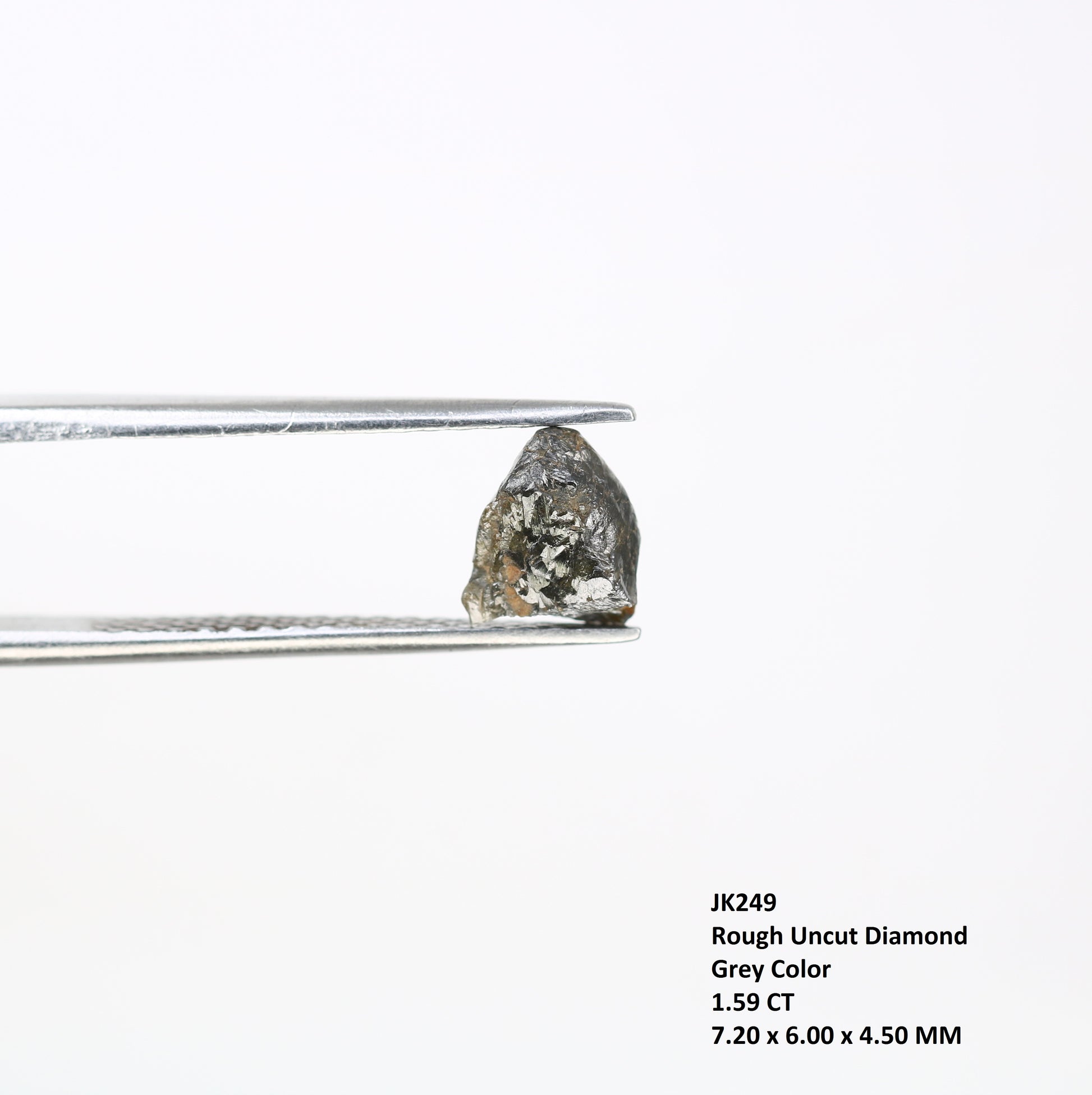 1.59 CT Rough Irregular Shape Uncut Raw Diamond For Statement Ring - JayKrishna Diamond