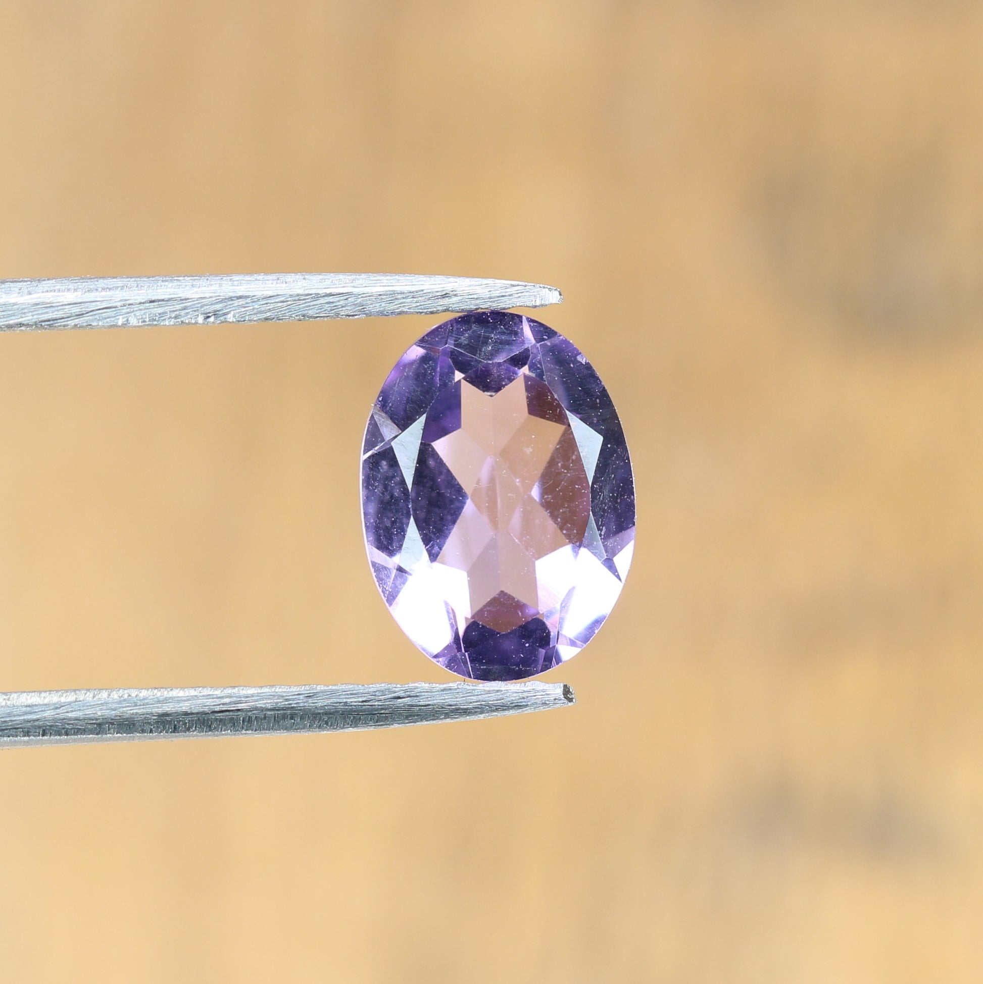 0.95 CT Purple Amethyst Loose Oval Cut Gemstone For Proposal Ring - JayKrishna Diamond