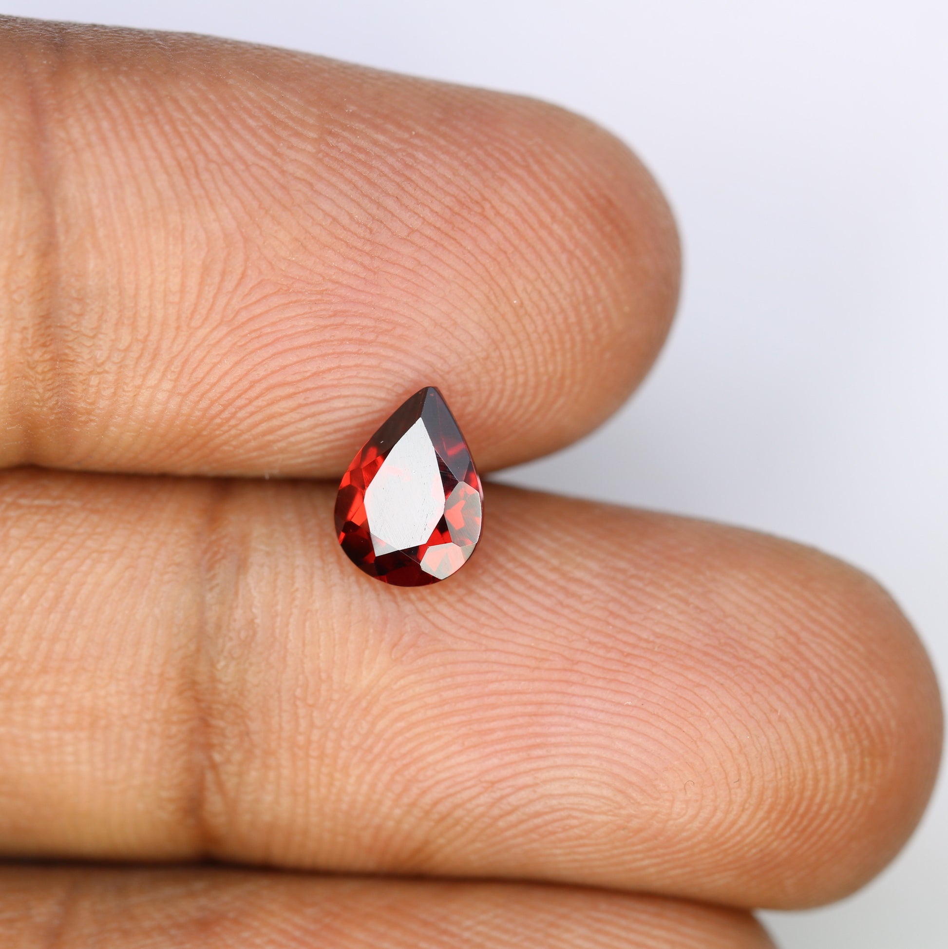 1.34 CT Red Stone Pear Shape Garnet Gemstone For Engagement Ring - JayKrishna Diamond