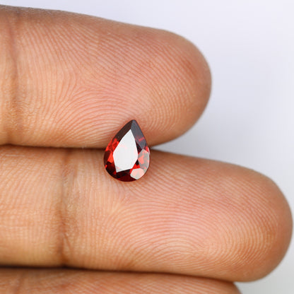 1.34 CT Red Stone Pear Shape Garnet Gemstone For Engagement Ring - JayKrishna Diamond