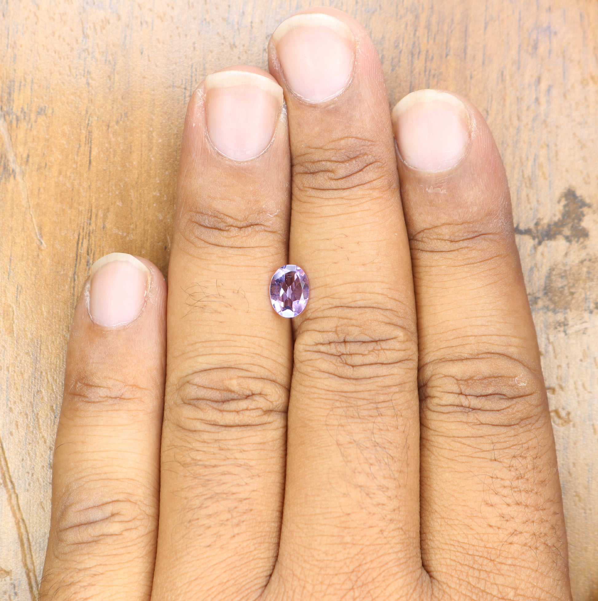 0.95 CT Purple Amethyst Loose Oval Cut Gemstone For Proposal Ring - JayKrishna Diamond