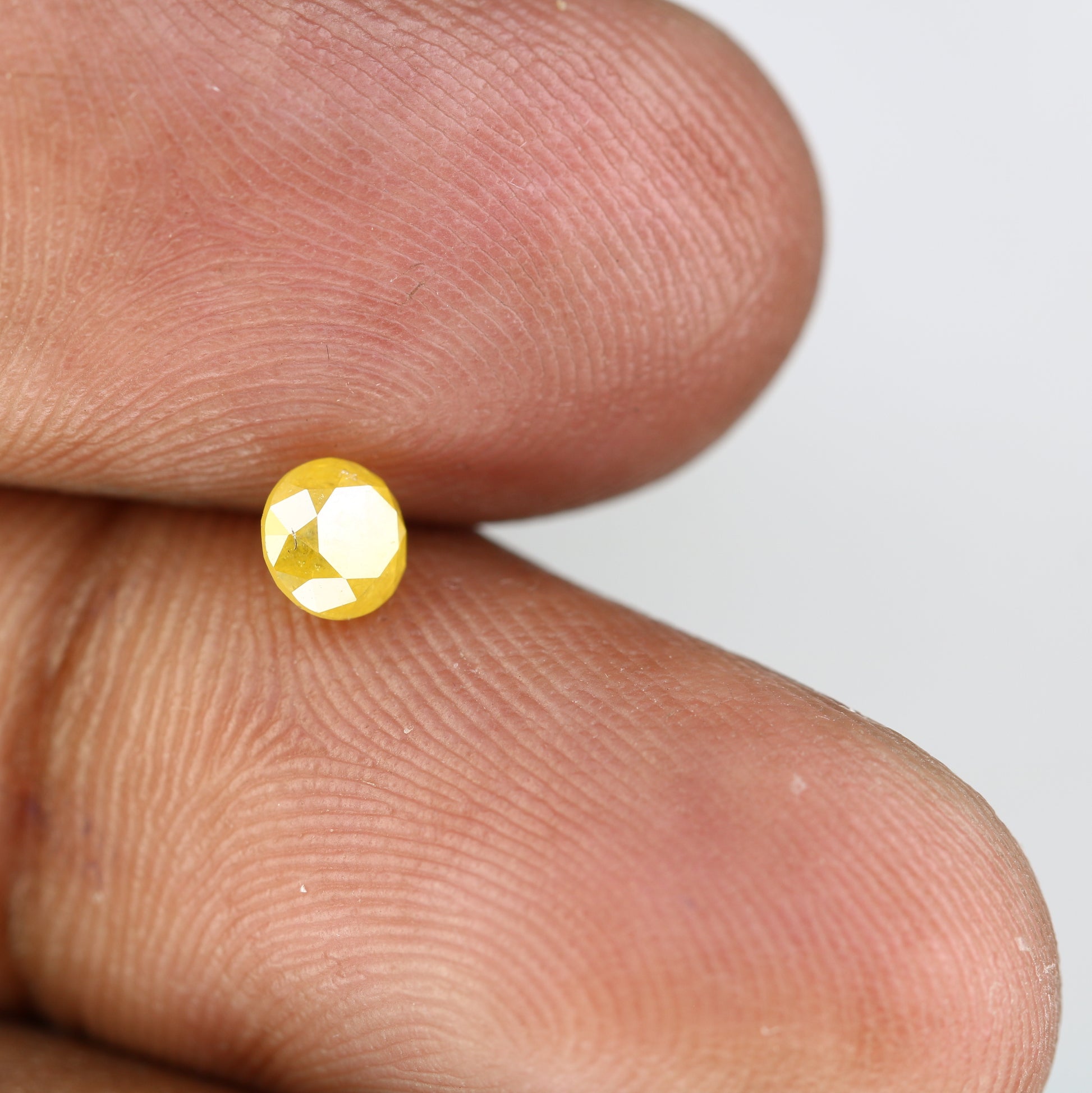 0.47 CT Round Brilliant Cut Natural Yellow Loose Diamond For Engagement Ring - JayKrishna Diamond