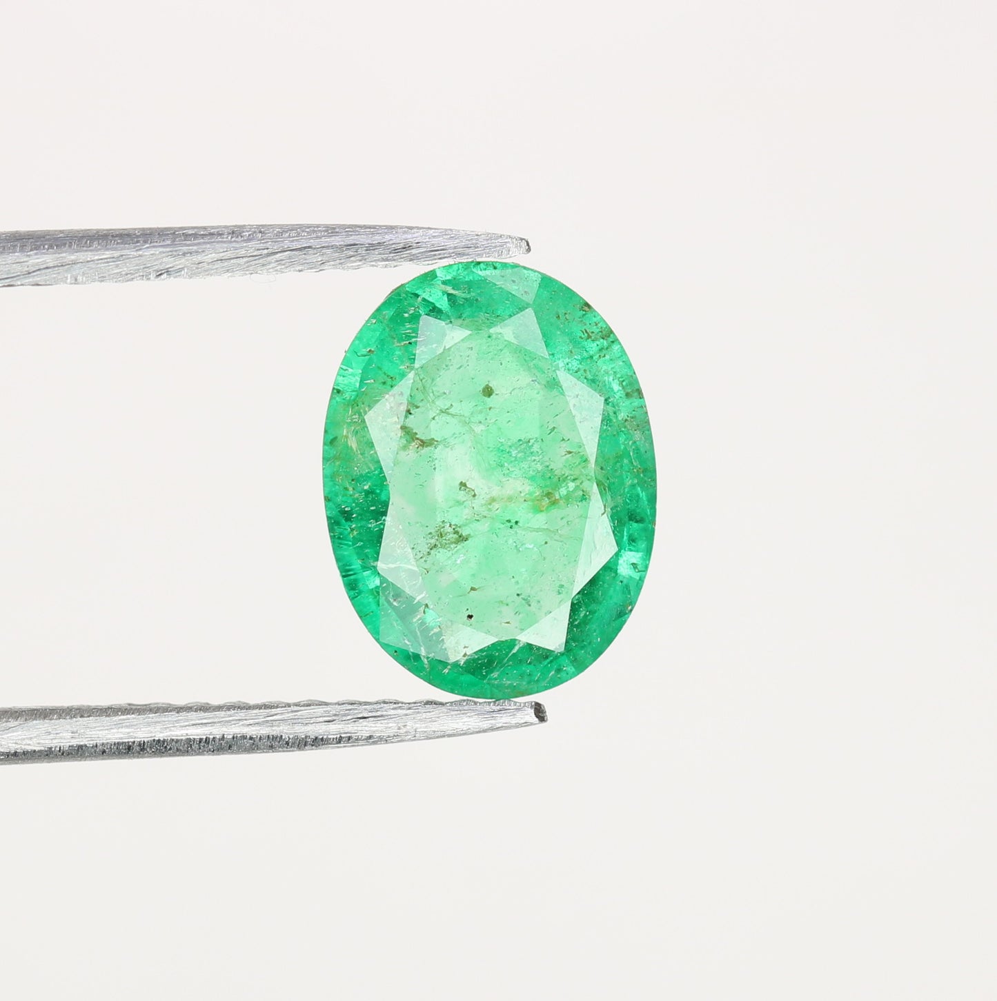 1.31 CT Green Emerald Sapphire Oval Cut Gemstone For Promise Ring - JayKrishna Diamond