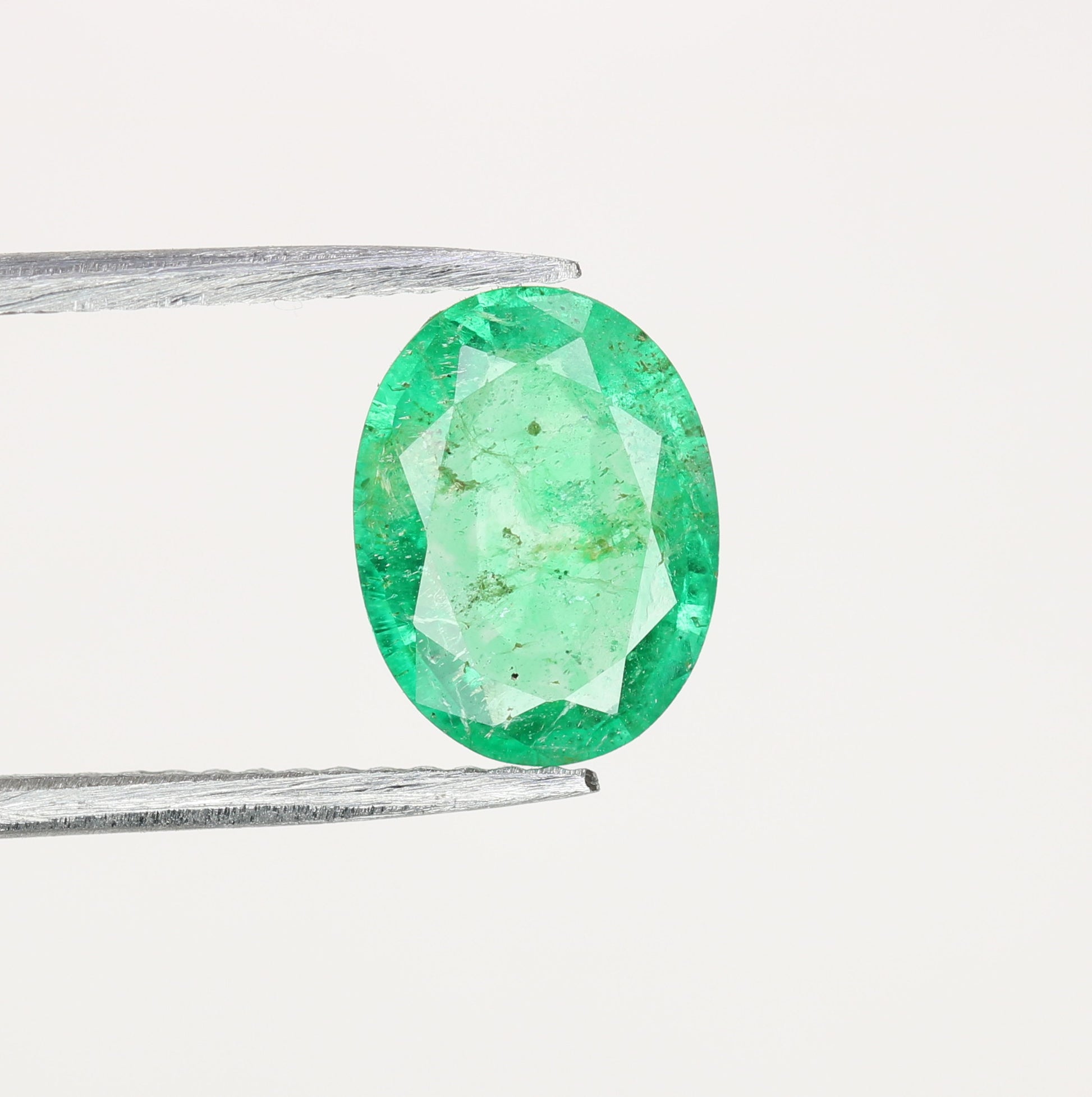 1.31 CT Green Emerald Sapphire Oval Cut Gemstone For Promise Ring - JayKrishna Diamond