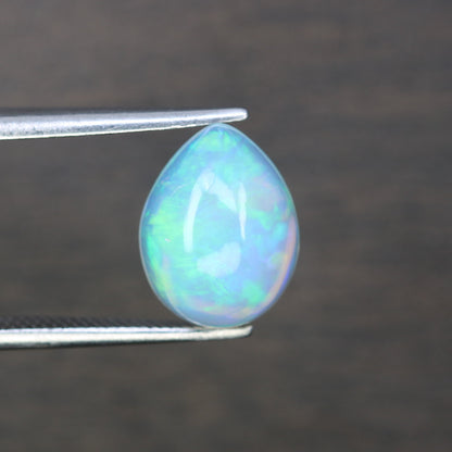 1.49 CT 10.40 x 8.00  MM Opal Gemstone Rainbow Blue Pear Shape Stone For Engagement Ring - JayKrishna Diamond