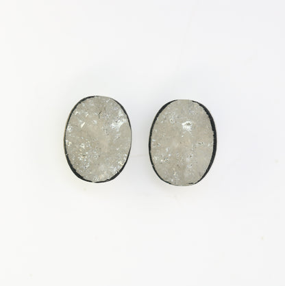 3.06 CT Oval Shape Grey Natural Loose Pair Diamond For Engagement Ring - JayKrishna Diamond