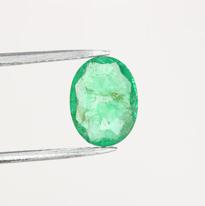1.31 CT Green Emerald Sapphire Oval Cut Gemstone For Promise Ring - JayKrishna Diamond
