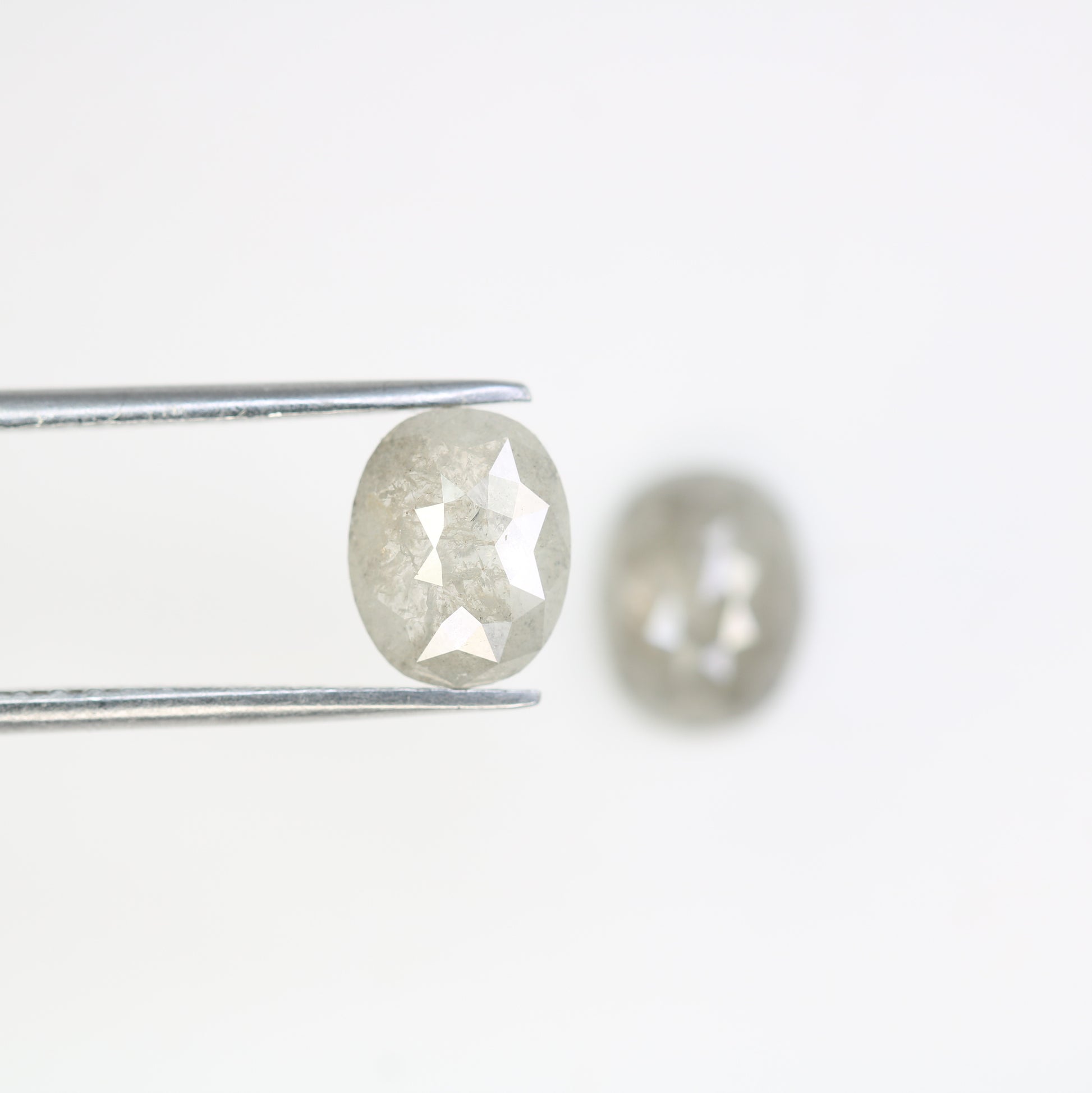 3.06 CT Oval Shape Grey Natural Loose Pair Diamond For Engagement Ring - JayKrishna Diamond