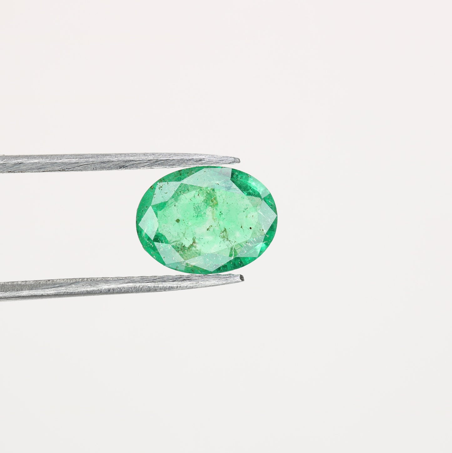 1.31 CT Green Emerald Sapphire Oval Cut Gemstone For Promise Ring - JayKrishna Diamond