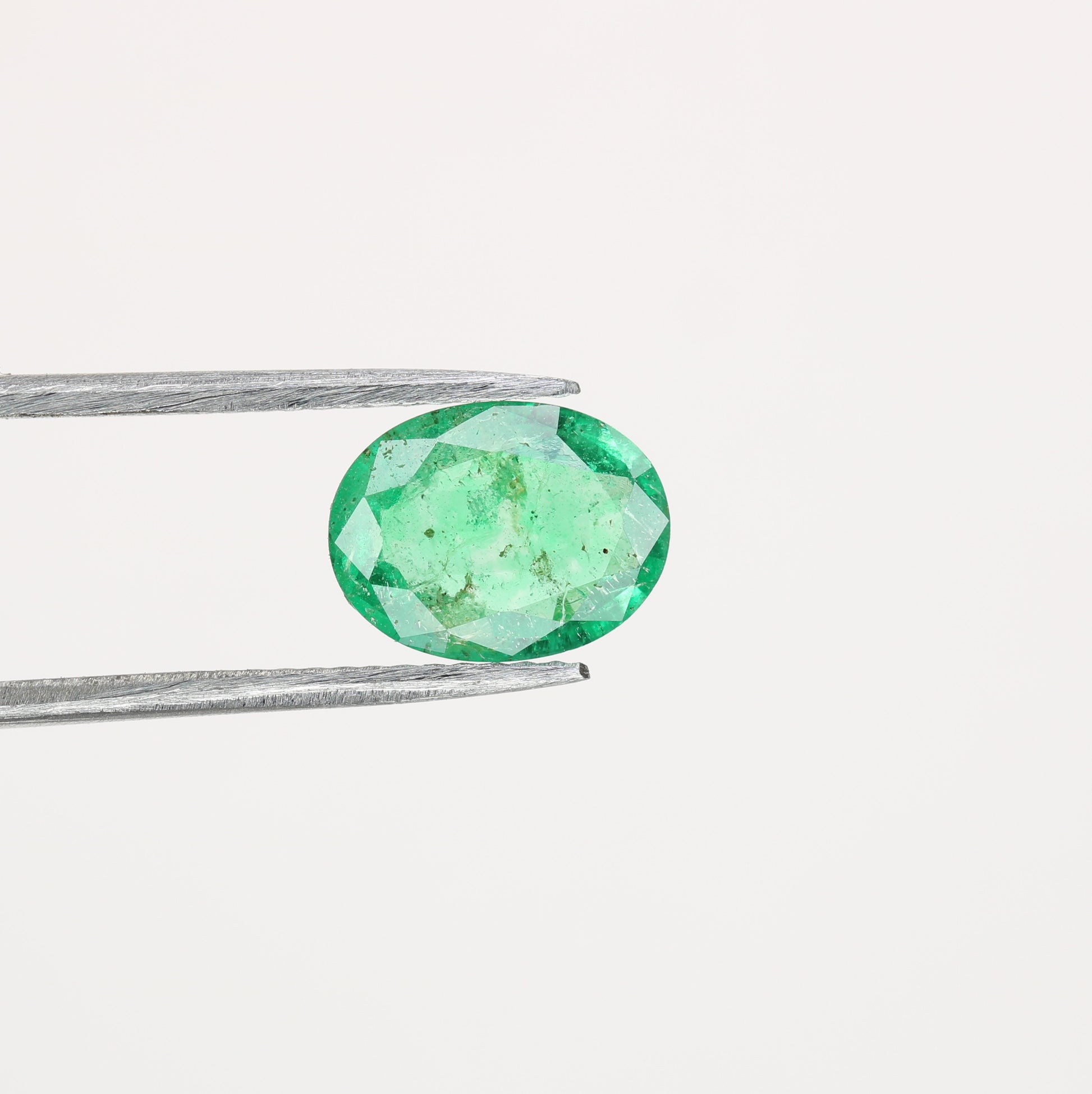 1.31 CT Green Emerald Sapphire Oval Cut Gemstone For Promise Ring - JayKrishna Diamond