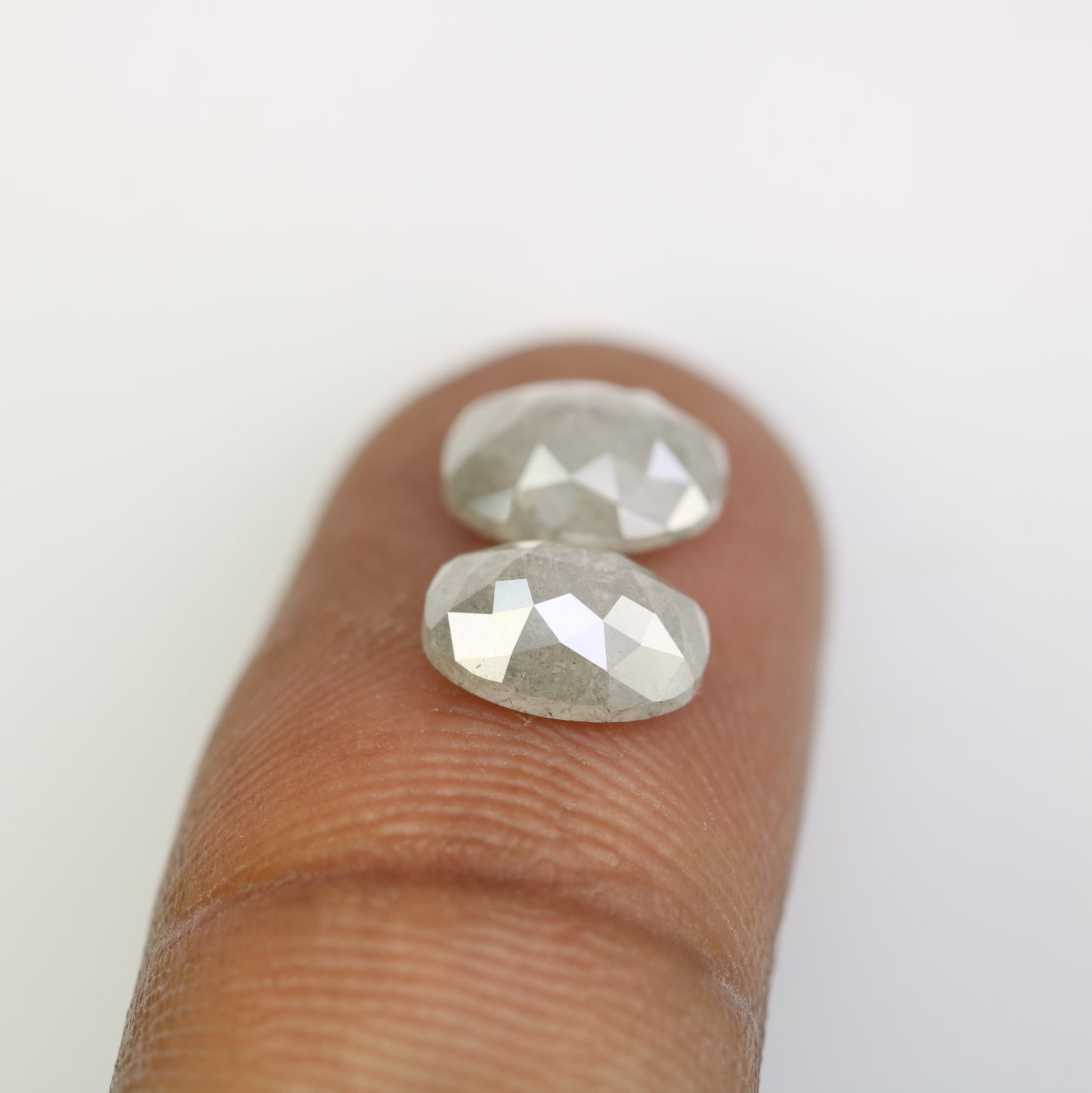 3.06 CT Oval Shape Grey Natural Loose Pair Diamond For Engagement Ring - JayKrishna Diamond