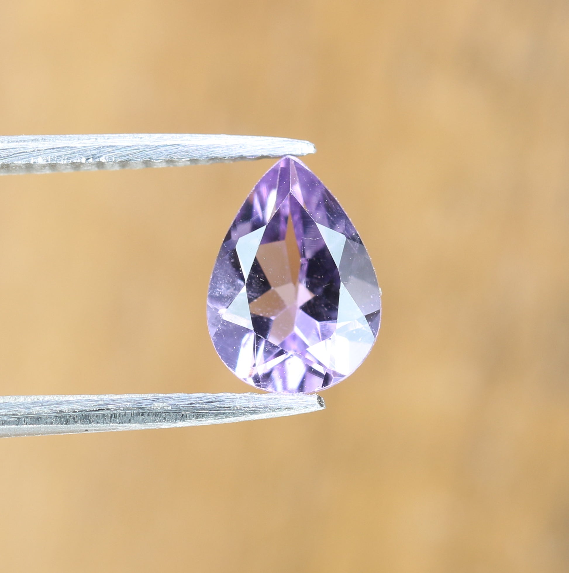 0.98 CT Natural Purple Amethyst Pear Shape Gemstone For Wedding Ring - JayKrishna Diamond