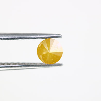 0.57 CT Natural Yellow Round Brilliant Cut Diamond – Stunning Loose Gem for Custom Engagement Rings - JayKrishna Diamond
