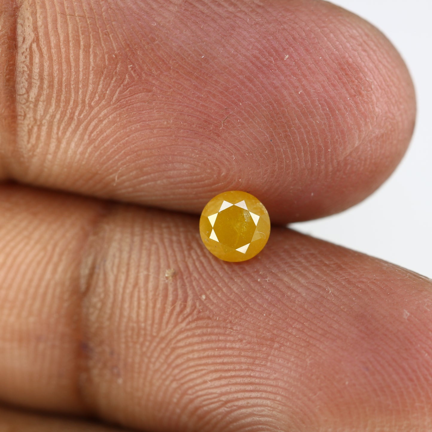 0.57 CT Natural Yellow Round Brilliant Cut Diamond – Stunning Loose Gem for Custom Engagement Rings - JayKrishna Diamond