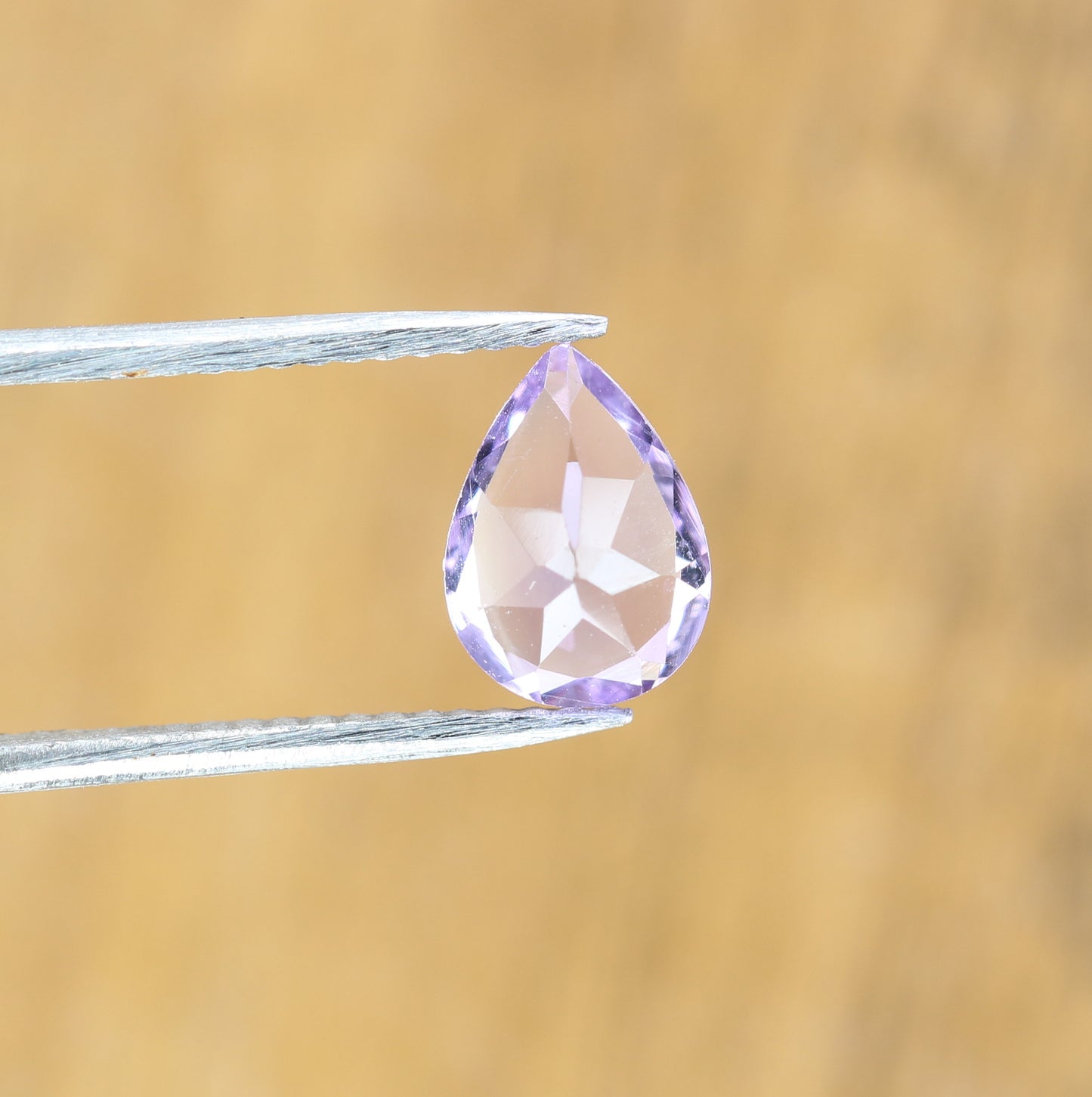 0.98 CT Natural Purple Amethyst Pear Shape Gemstone For Wedding Ring - JayKrishna Diamond