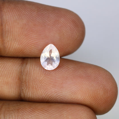 1.06 CT 8.10 MM Beautiful Pear Shape Rose Quartz Gemstone For Pendant - JayKrishna Diamond