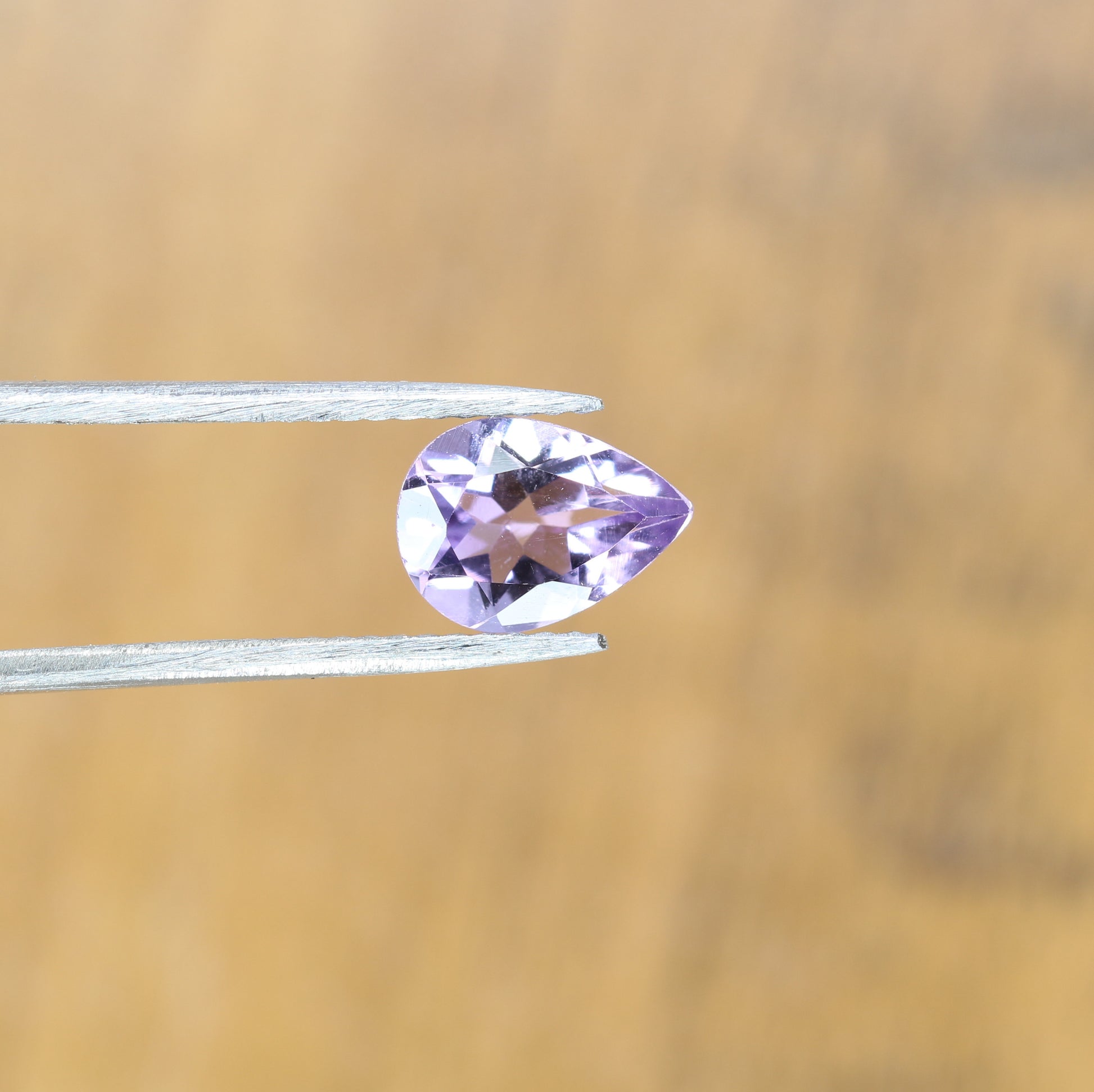 0.98 CT Natural Purple Amethyst Pear Shape Gemstone For Wedding Ring - JayKrishna Diamond