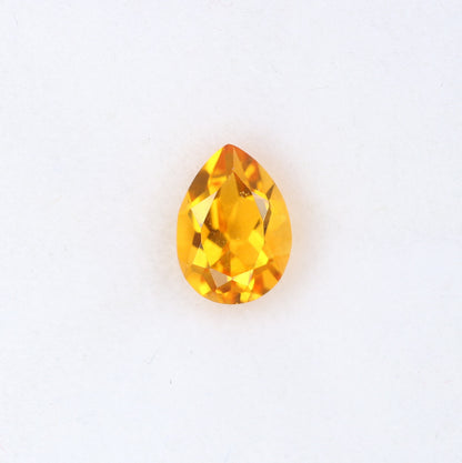 1.15 CT 8.30 MM Citrine Gemstone Pear Cut Orange Stone For Engagement Ring - JayKrishna Diamond