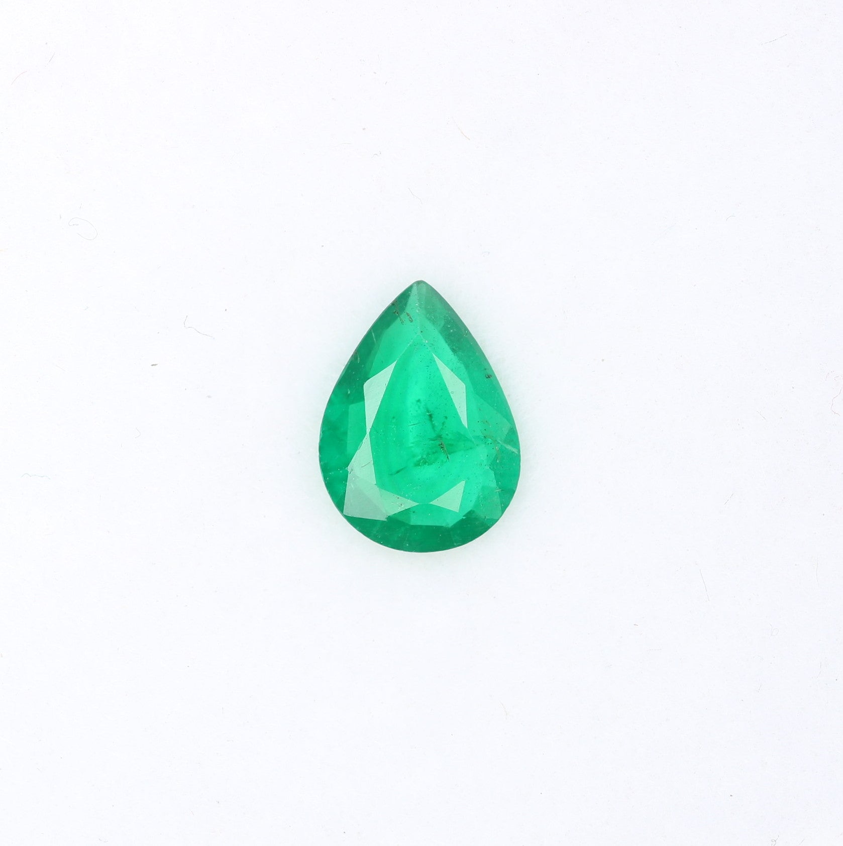0.74 CT Green Stone Emerald Gemstone 8.10 MM Pear Cut For Engagement Ring - JayKrishna Diamond