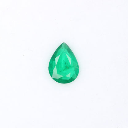 0.74 CT Green Stone Emerald Gemstone 8.10 MM Pear Cut For Engagement Ring - JayKrishna Diamond