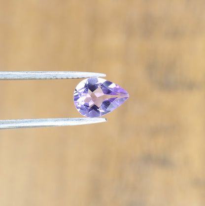 0.85 CT Loose Pear Cut Purple Amethyst Gemstone For Proposal Ring - JayKrishna Diamond