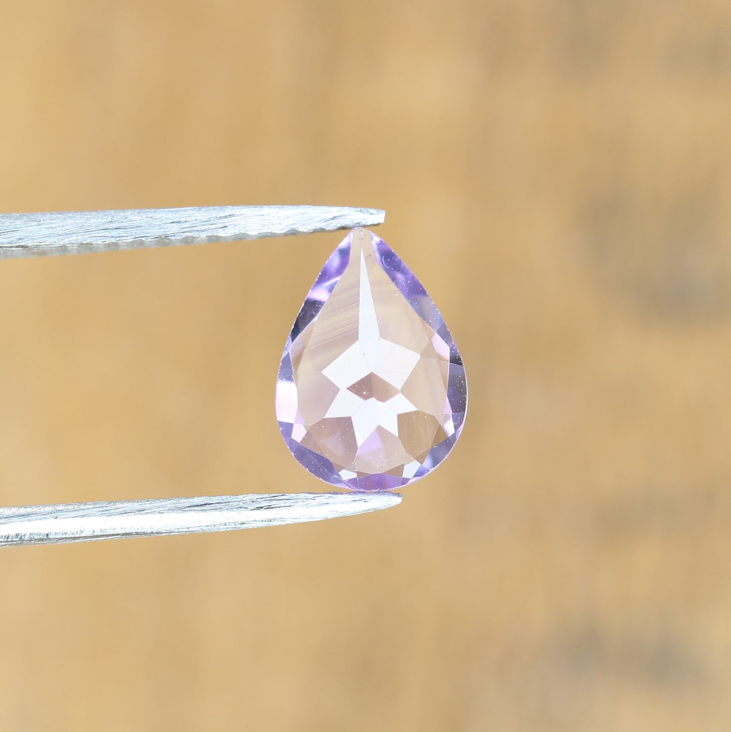 0.85 CT Loose Pear Cut Purple Amethyst Gemstone For Proposal Ring - JayKrishna Diamond