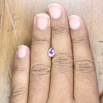 0.85 CT Loose Pear Cut Purple Amethyst Gemstone For Proposal Ring - JayKrishna Diamond