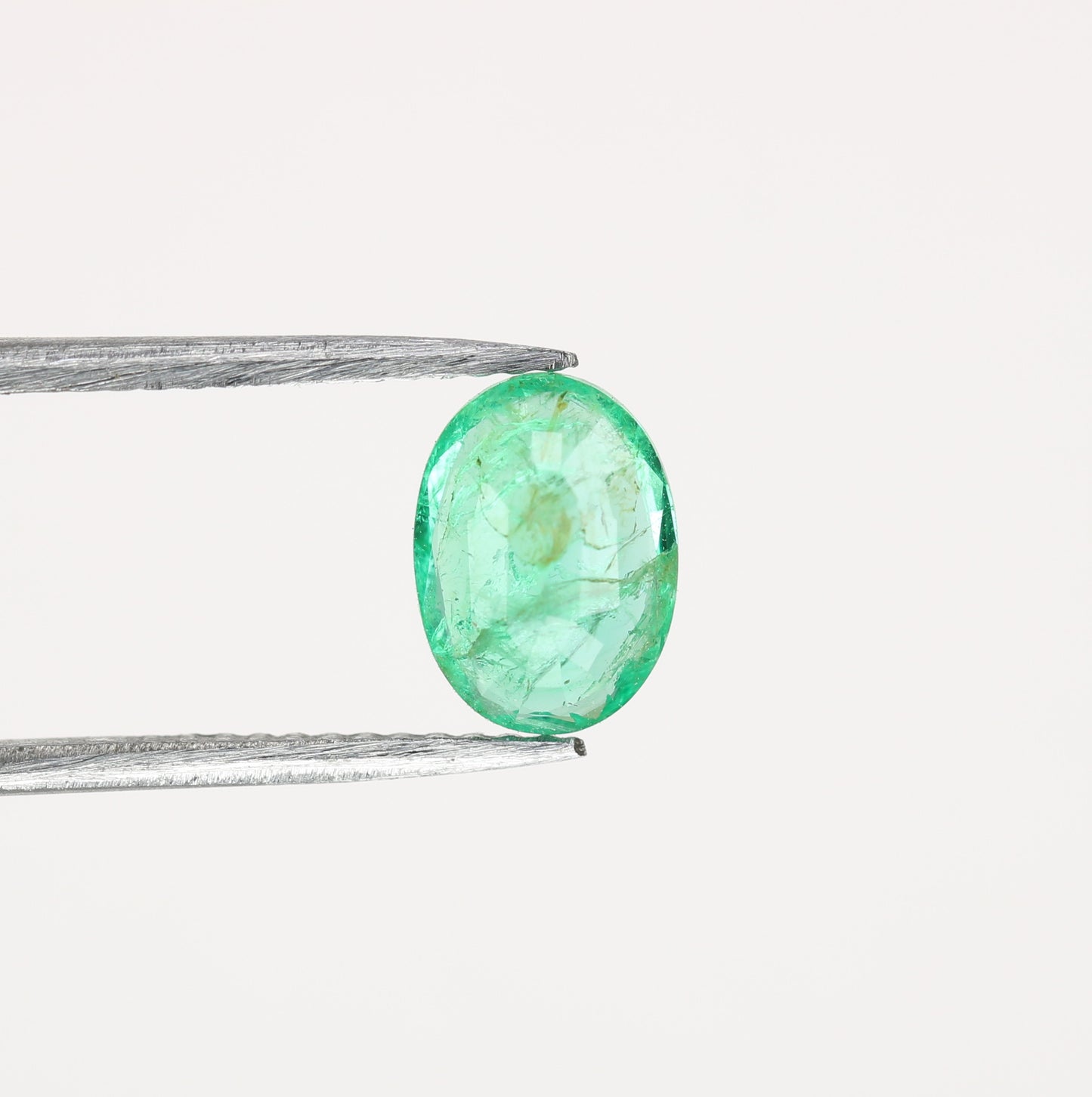 1.05 CT Natural Green Emerald Oval Shape Galaxy Gemstone For Engagement Ring - JayKrishna Diamond