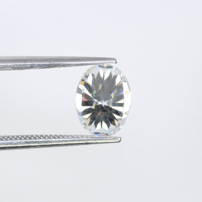 1.44 CT Moissanite Gemstone Oval Cut White Gemstone For Engagement Ring - JayKrishna Diamond