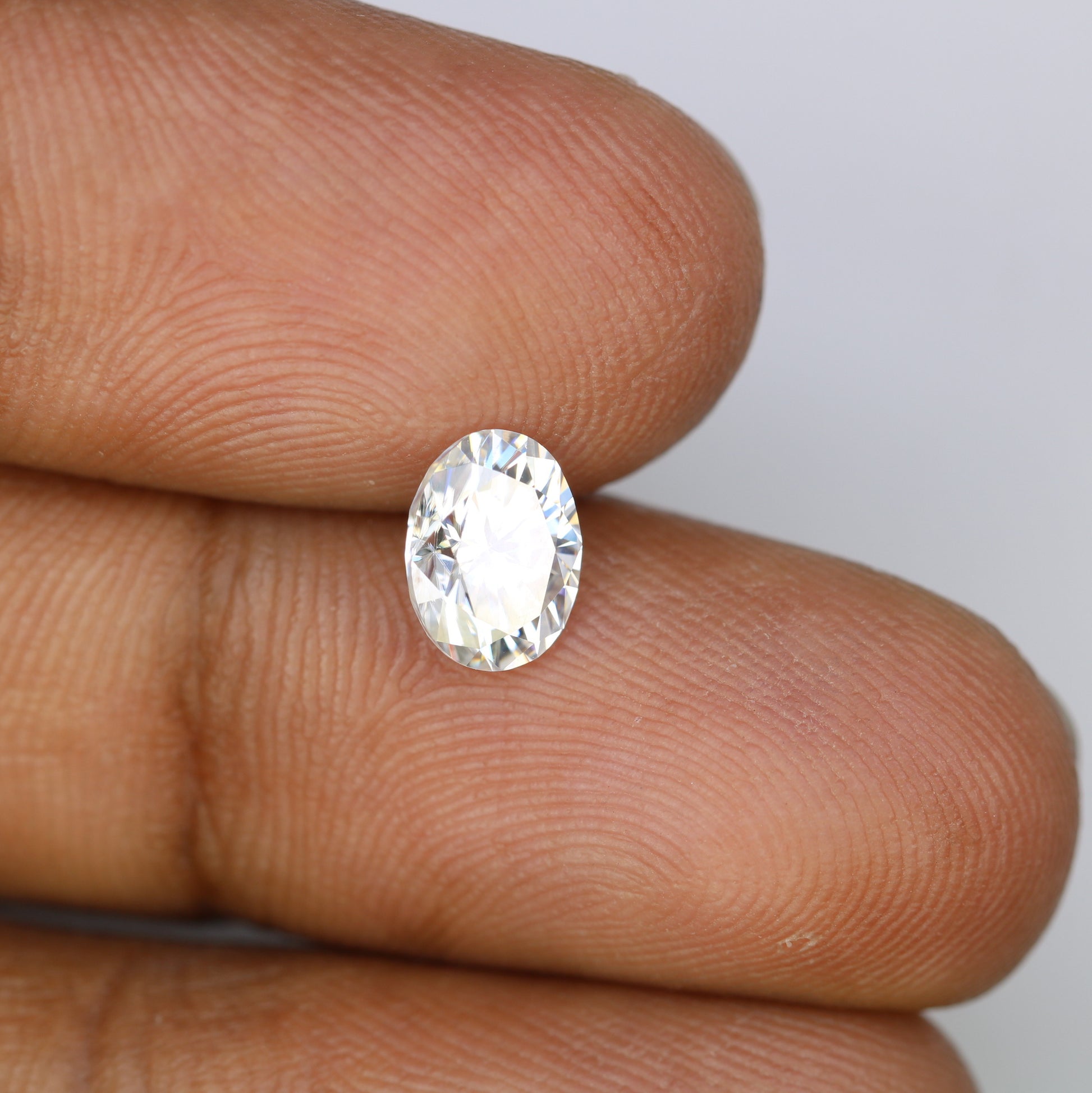 1.44 CT Moissanite Gemstone Oval Cut White Gemstone For Engagement Ring - JayKrishna Diamond