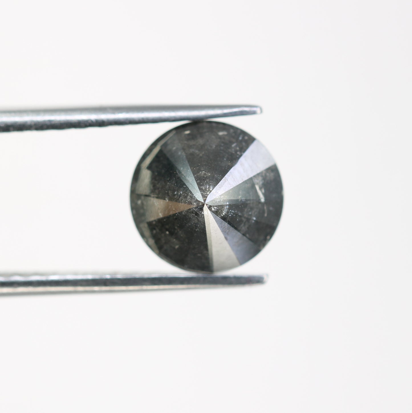 2.30 Carat Salt And Pepper Loose Round Brilliant Cut Diamond For Galaxy Ring - JayKrishna Diamond