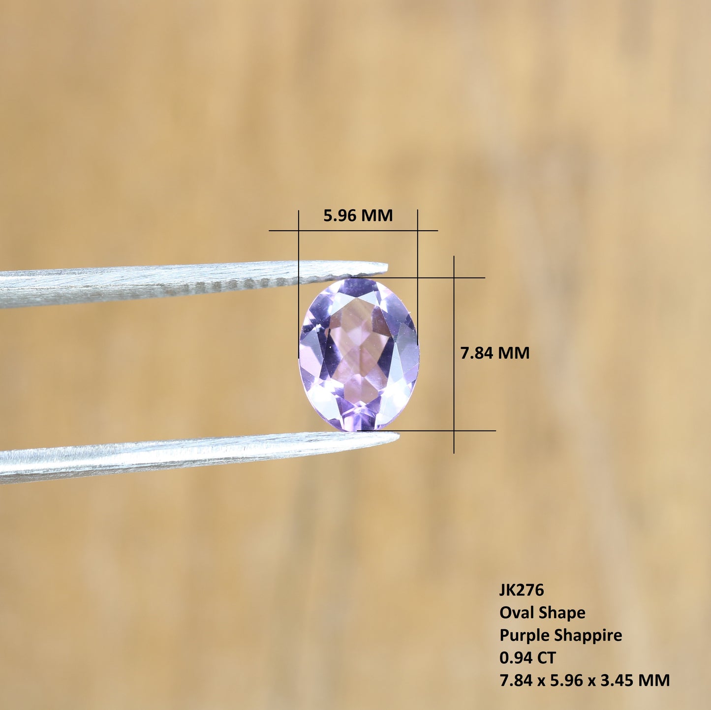 0.94 CT Oval Shape Galaxy Purple Amethyst Natural Gemstone For Designer Jewelry - JayKrishna Diamond