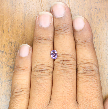 0.94 CT Oval Shape Galaxy Purple Amethyst Natural Gemstone For Designer Jewelry - JayKrishna Diamond