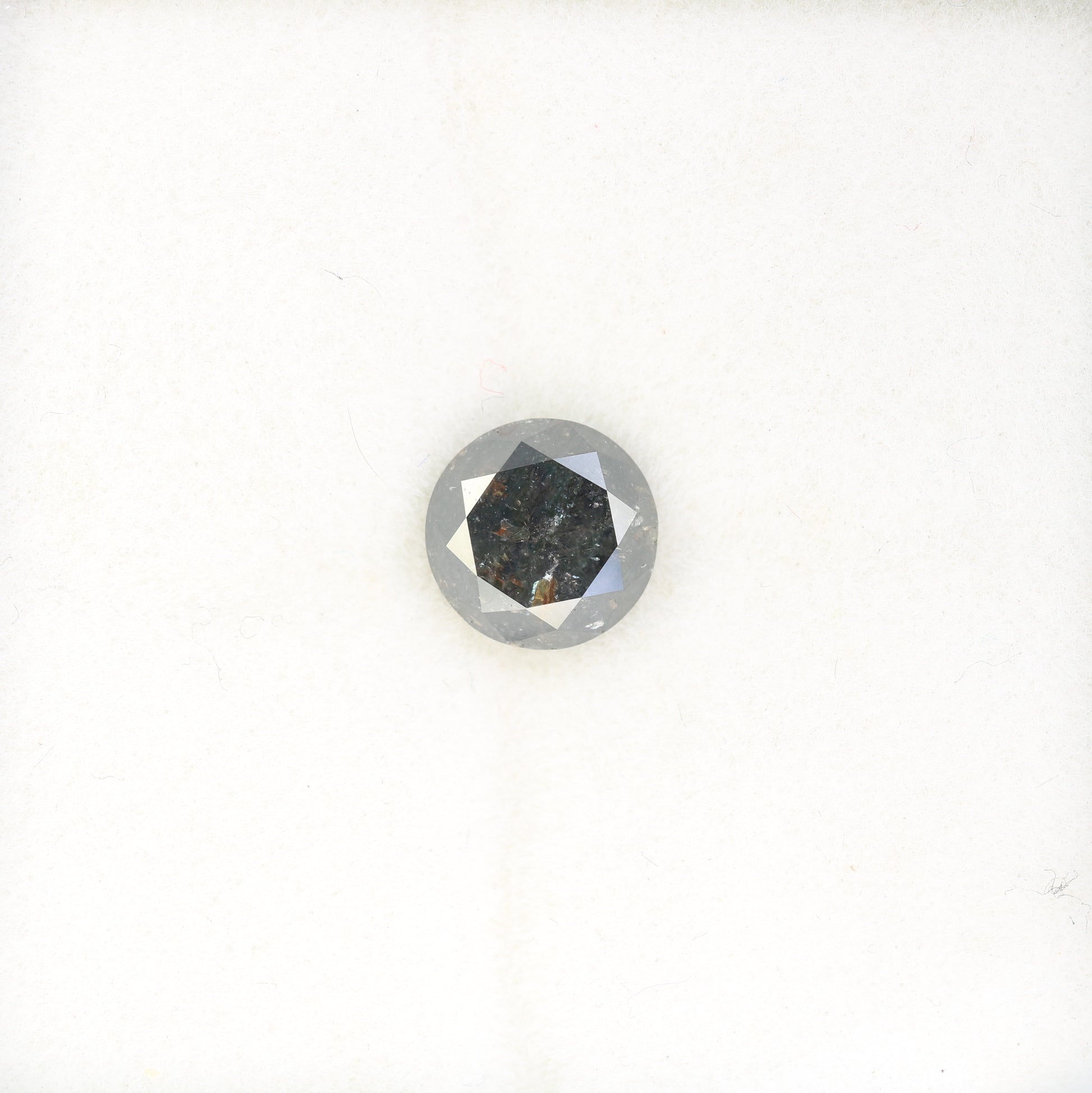 1.29 Carat Natural Salt And Pepper Round Brilliant Cut Diamond For Engagement Ring - JayKrishna Diamond