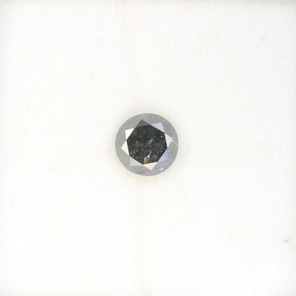 1.29 Carat Natural Salt And Pepper Round Brilliant Cut Diamond For Engagement Ring - JayKrishna Diamond