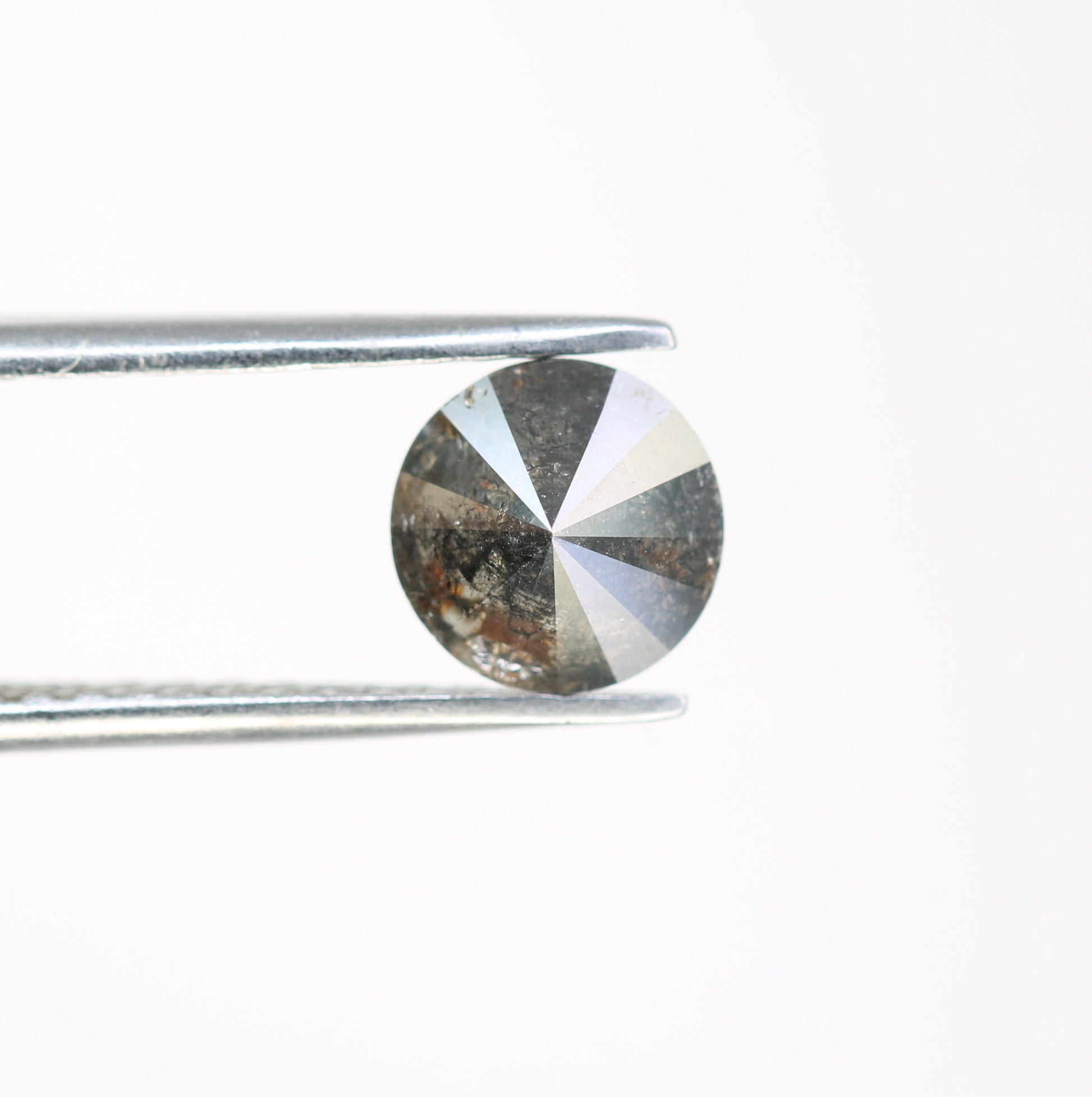 1.29 Carat Natural Salt And Pepper Round Brilliant Cut Diamond For Engagement Ring - JayKrishna Diamond