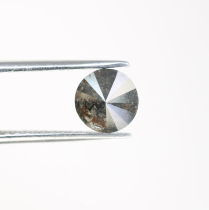 1.29 Carat Natural Salt And Pepper Round Brilliant Cut Diamond For Engagement Ring - JayKrishna Diamond