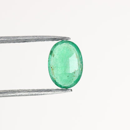1.25 CT 8.01 MM Fancy Oval Shape Natural Green Emerald Gemstone For Anniversary Gift - JayKrishna Diamond