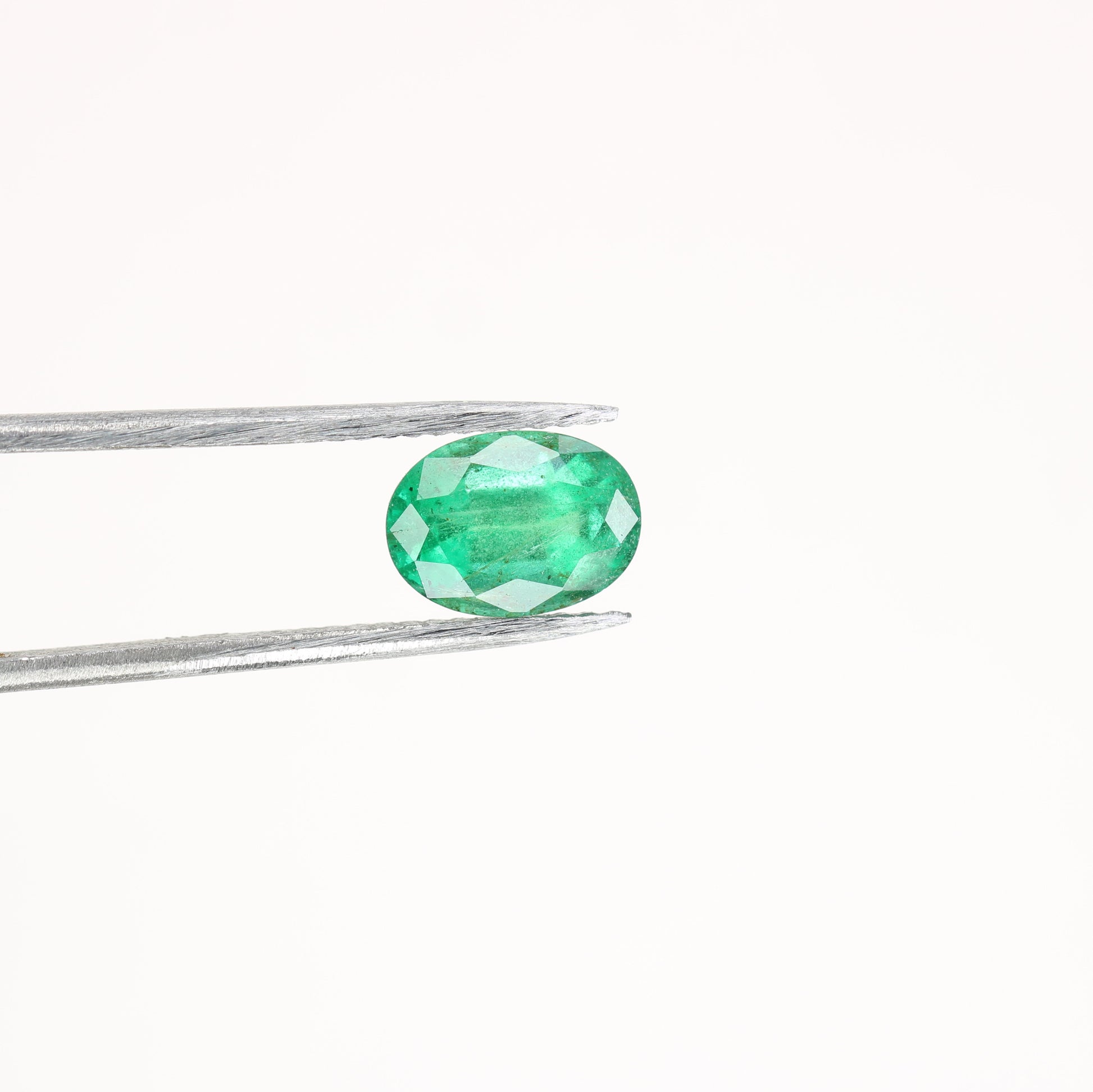 1.25 CT 8.01 MM Fancy Oval Shape Natural Green Emerald Gemstone For Anniversary Gift - JayKrishna Diamond