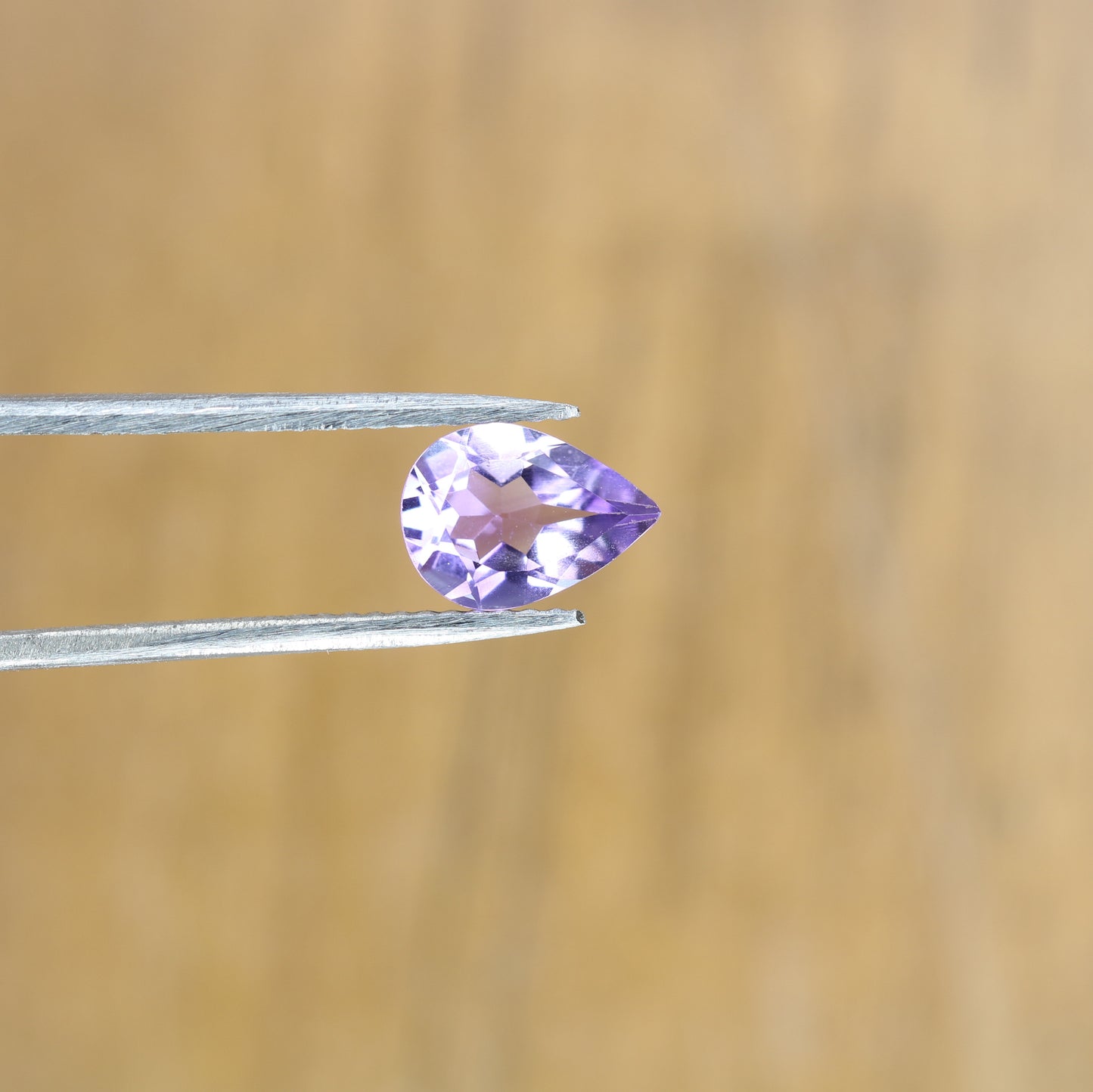 0.84 CT Fancy Purple Amethyst Natural Pear Shape Gemstone For Promise Ring - JayKrishna Diamond